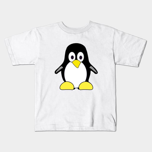 Cute Baby Penguin Kids T-Shirt by JoeStylistics